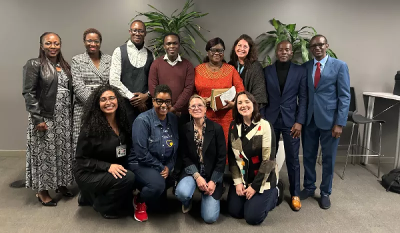 Our partners from GAIN visiting UCSF stand together. 