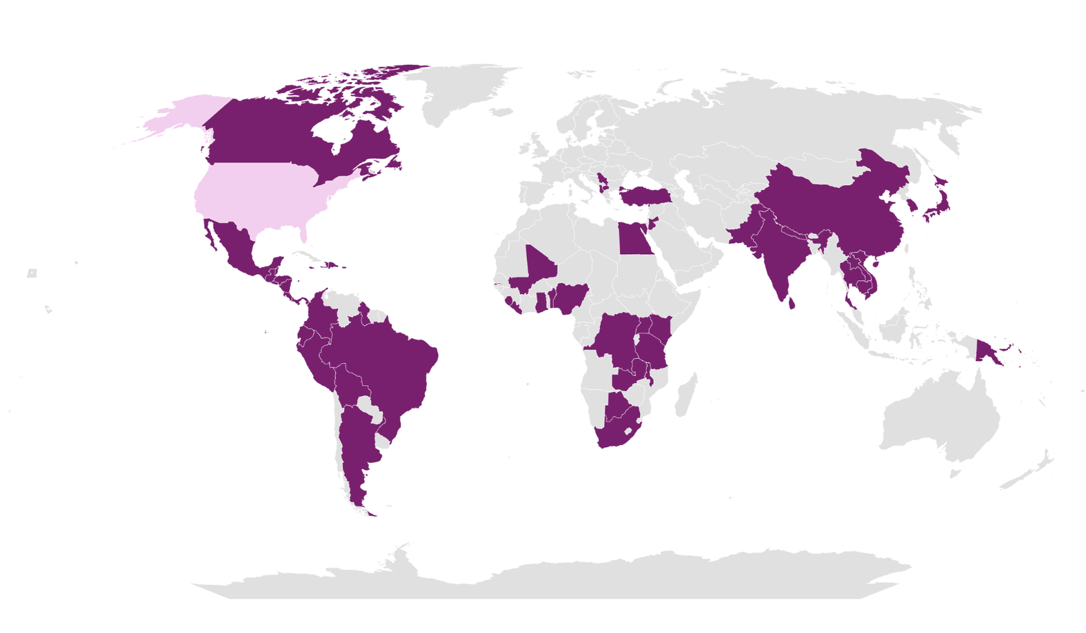 Map of the world.